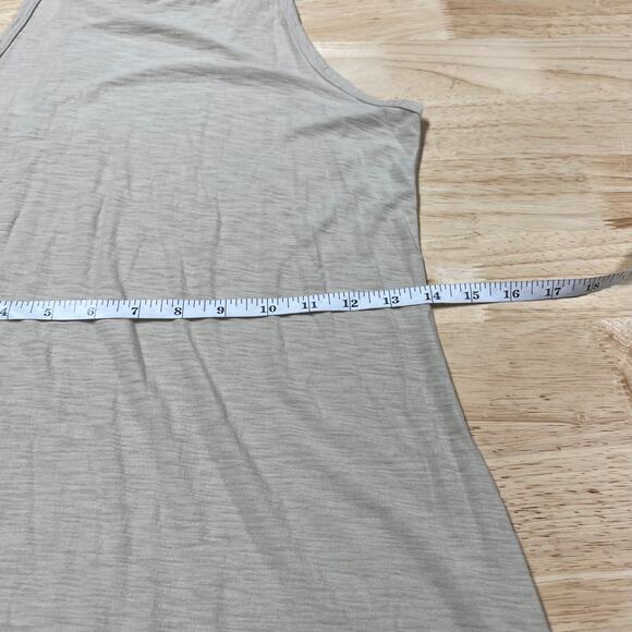 Standard James Perse NWT Scoop Back Tank Dress Size 1 US Small Tan Burnout - Picture 6 of 10